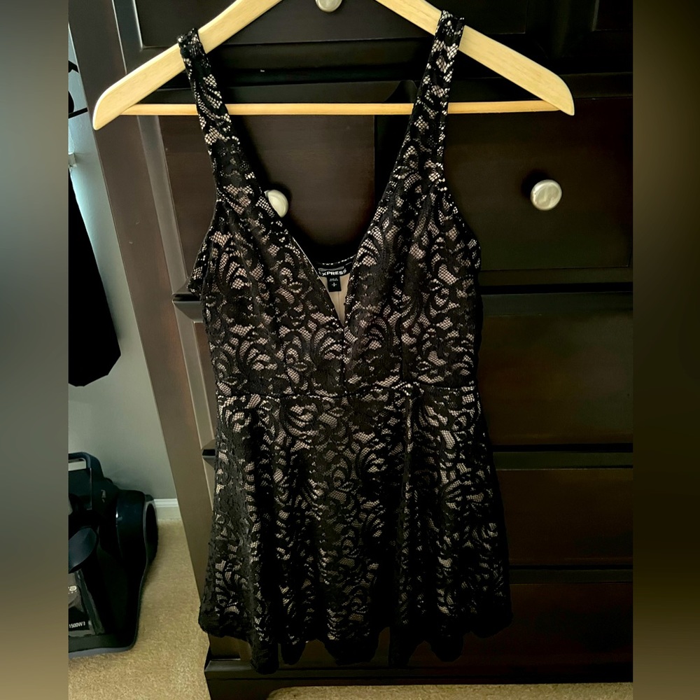 Black Lace Romper